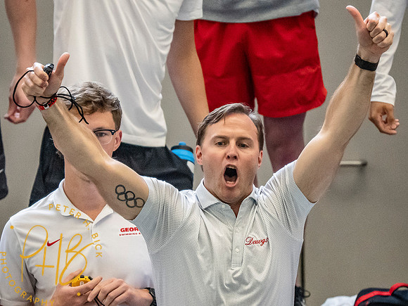 georgia-coaches-cheering- 2026 Men's NCAA S&D Chps. 0344-Edit